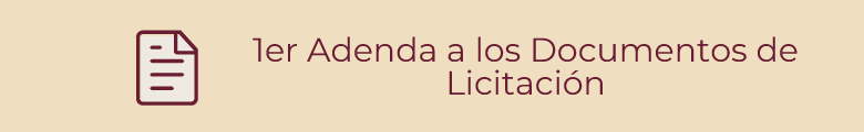 1er Adenda a los Documentos de Licitación